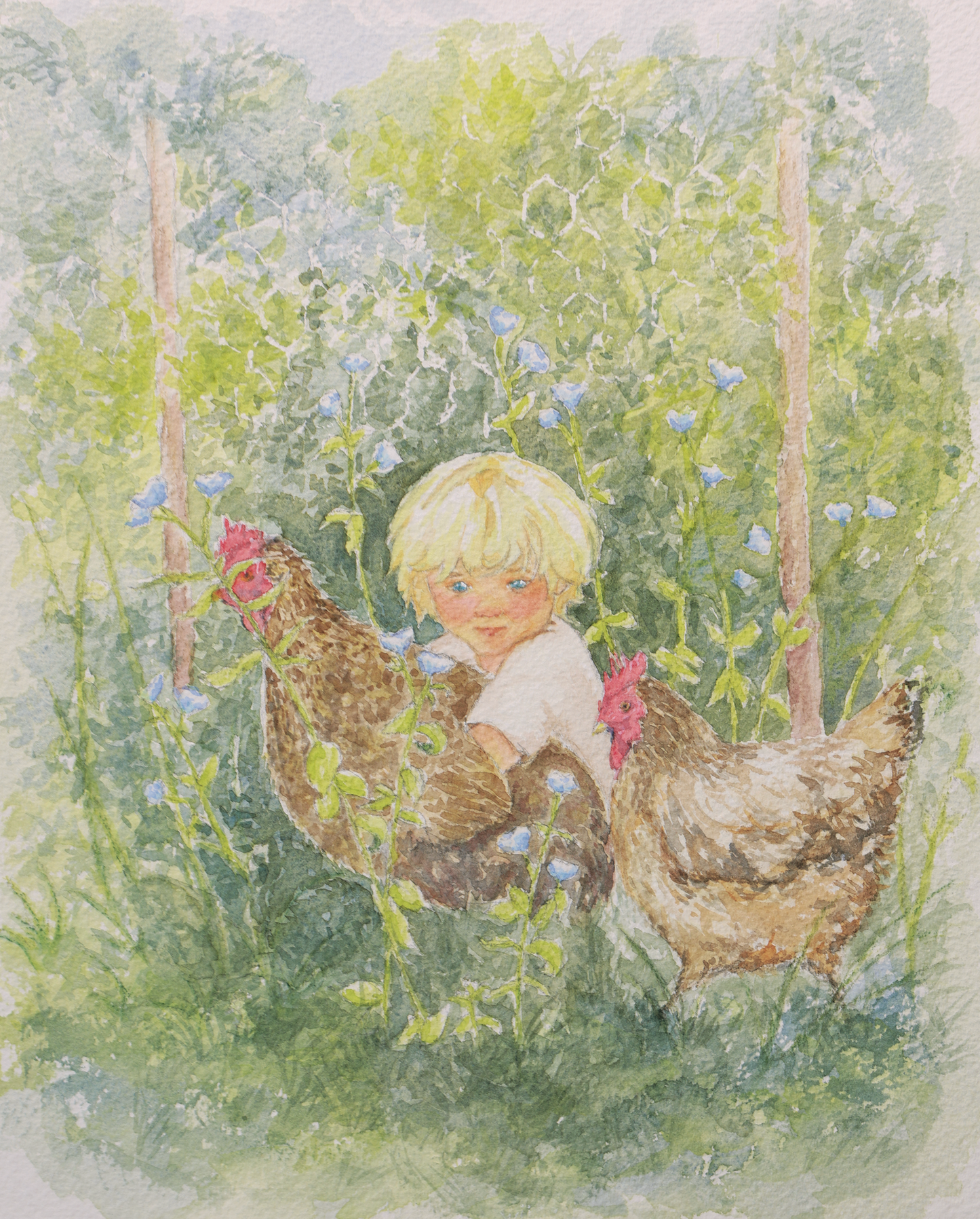 Growing Up in Cordova - Watercolor Fine Art