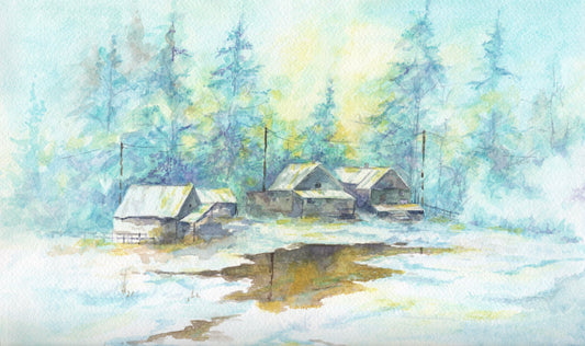 Where I Grew Up - Watercolor Giclee Print