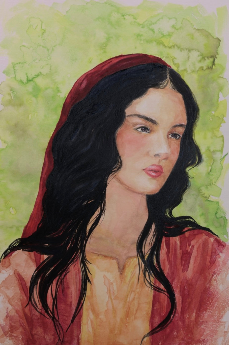 Mary - Watercolor Christian Fine Art