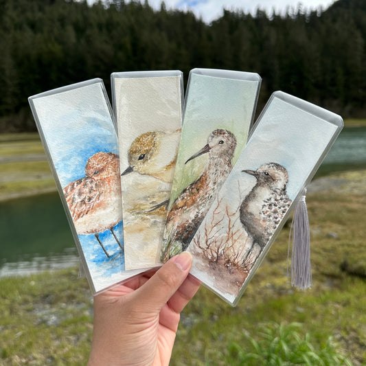 Hand Painted Bookmarks of Birds