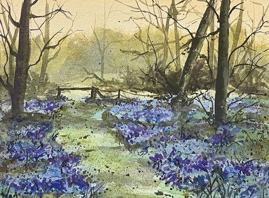 Blue Bells - Watercolor Fine Art Print