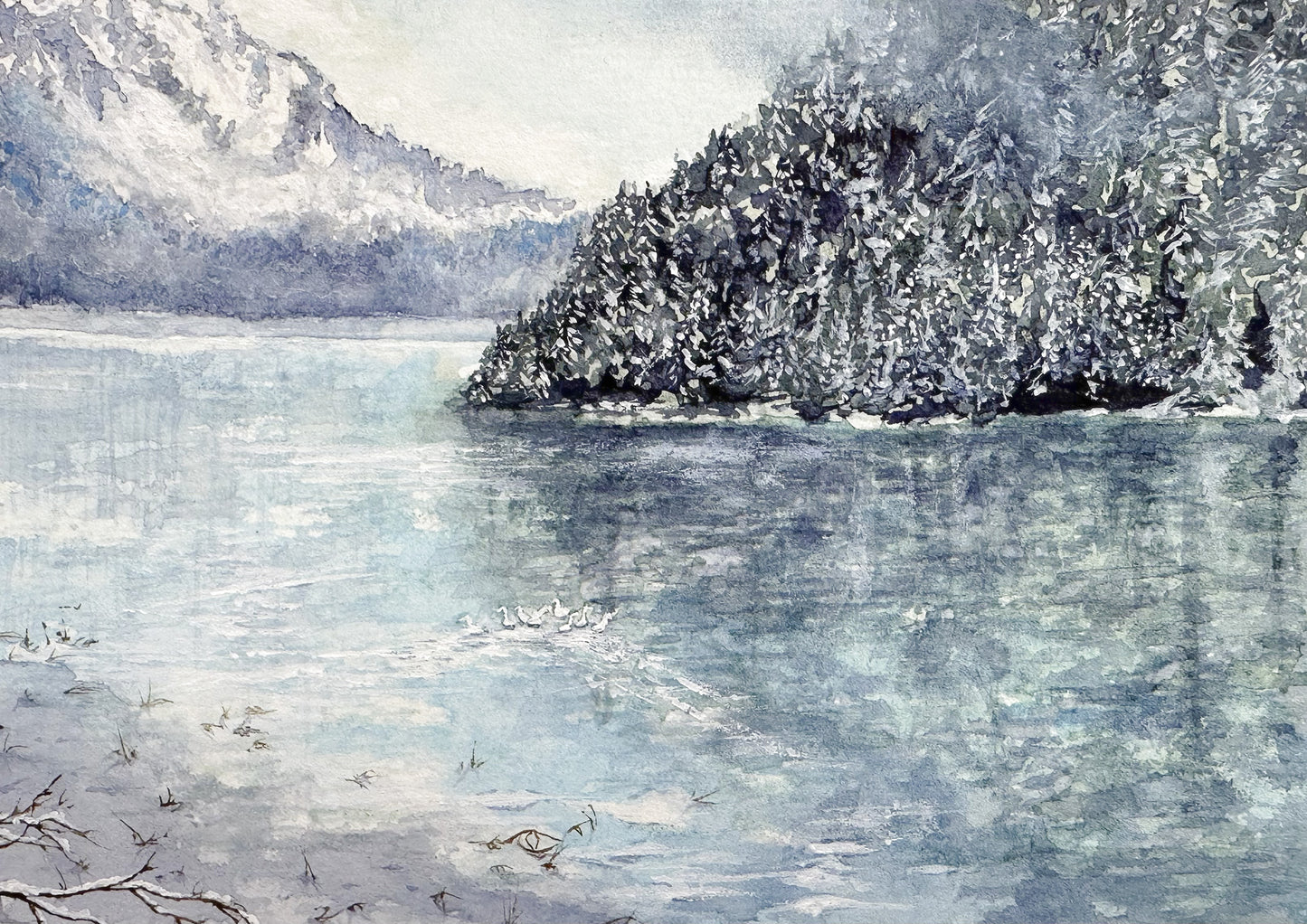 Eyak Mist - Watercolor Giclee Print
